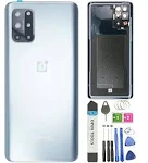 for Oneplus 8T Back Cover Glass Replacement with Camera Glass Lens Housing Assem