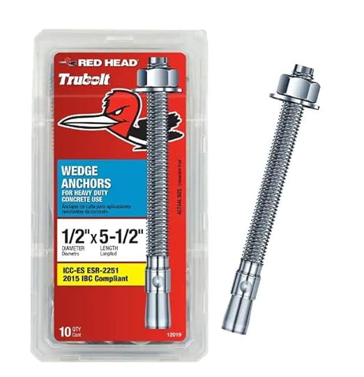 Red Head 1/2 in. x 5-1/2 in. Wedge Anchor 10CT