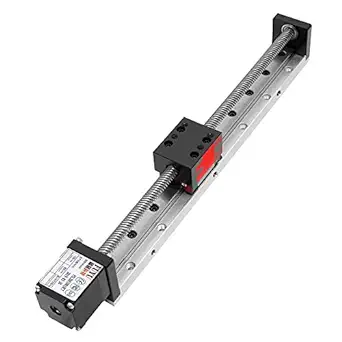 FUYU FSL30 Mini Linear Stage Small Slide Guide CNC Screw Lead Motion Table Motorized Nema 14 Stepper Motor[150mm Stroke Work Size]