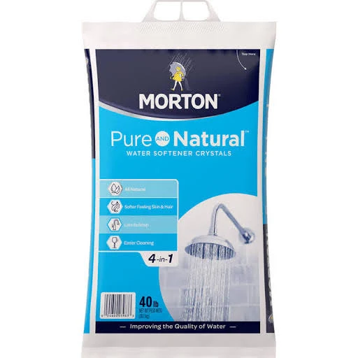 Morton Pure and Natural Water Softener Crystals - 40 lb