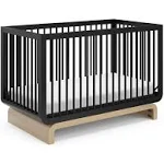 Santorini 5-in-1 Convertible Crib Storkcraft Color: Black/Driftwood