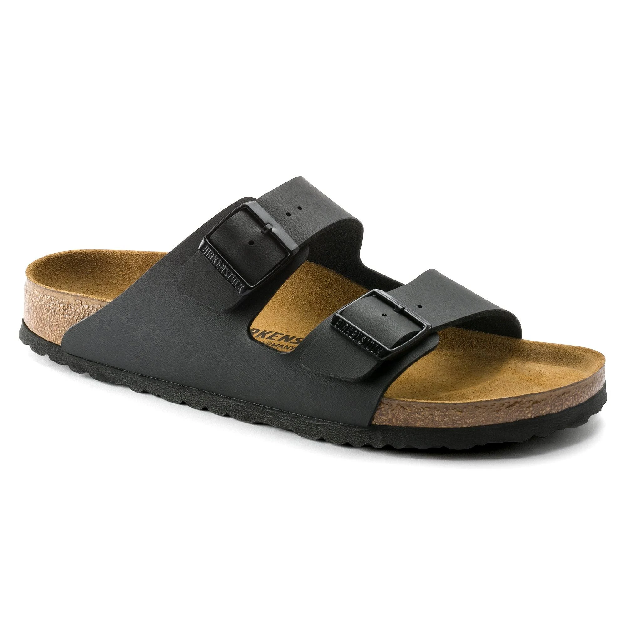 Birkenstock Women's Arizona Birko-Flor Sandal, Black, 37