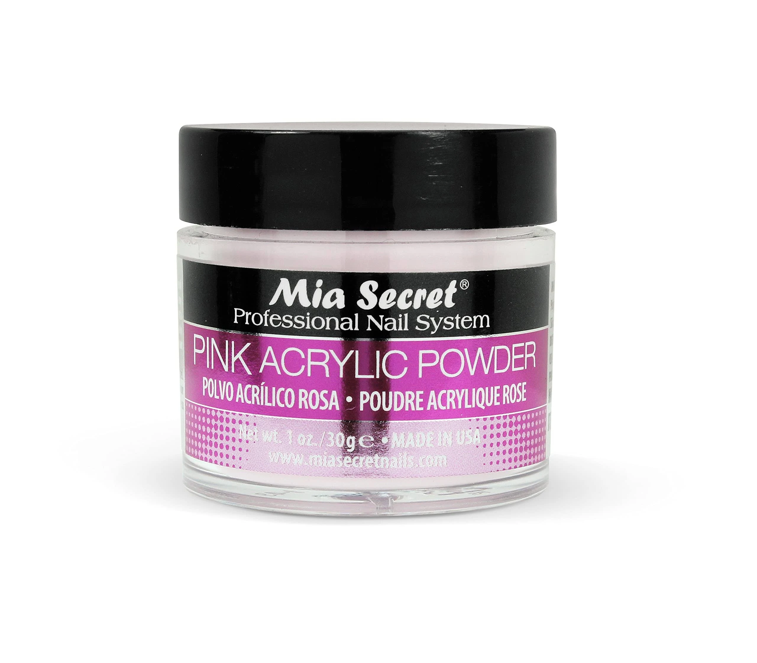 Mia Secret Professional Acrylic Nail System Pink Acrylic Powder 1 OZ