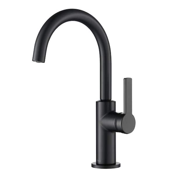 Kraus KPF-2822MB Oletto Single Handle Kitchen Bar Faucet Matte Black