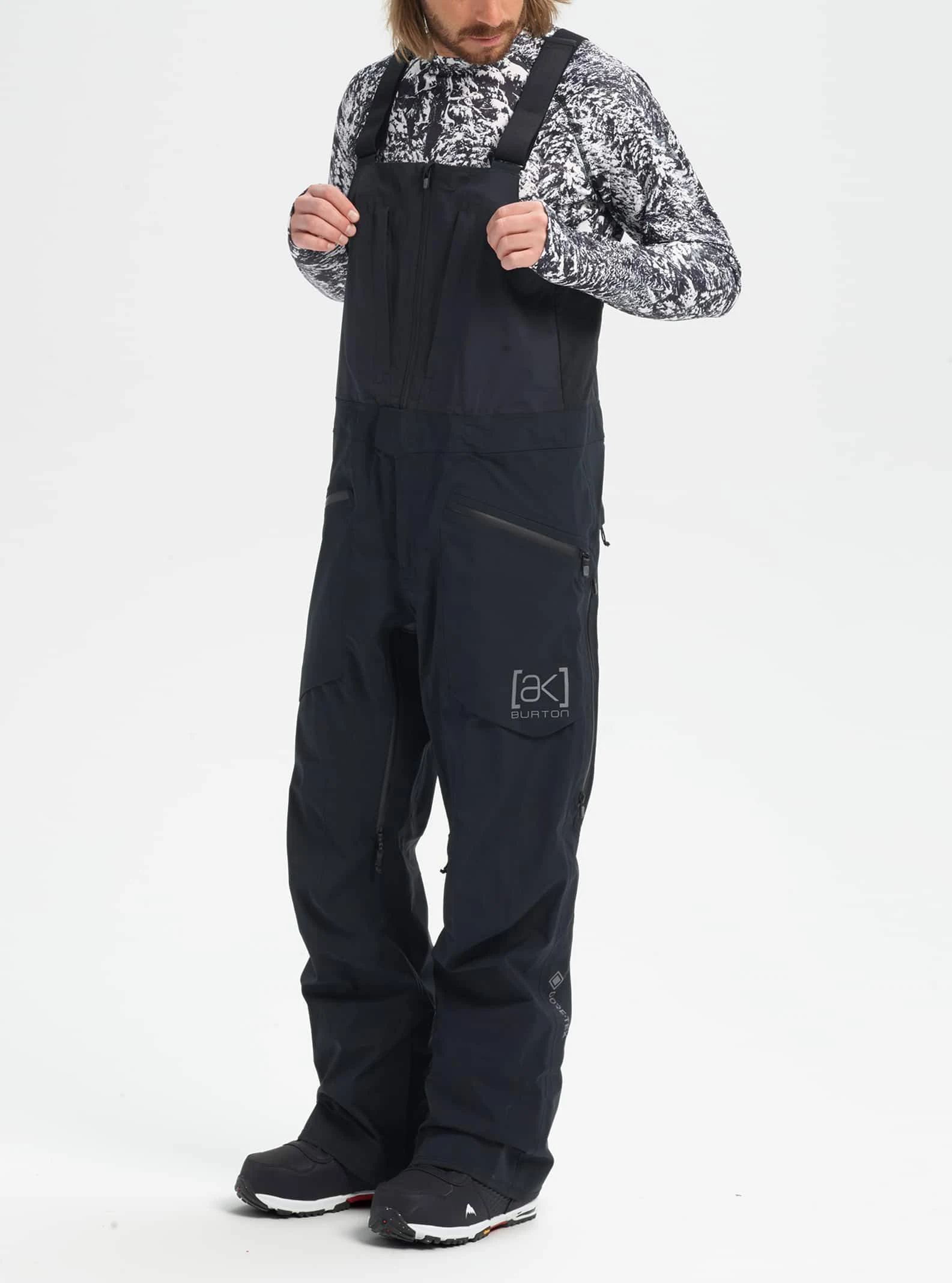 Burton [ak] Freebird GORE‐TEX 3L Stretch Bib Pants, True Black, S