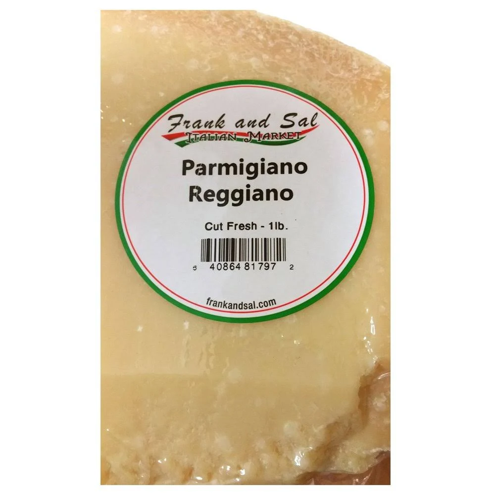 Top Shelf Parmigiano Reggiano 1lb. Frank and Sal Imported Cut Fresh and Vacuum Sealed Daily To Order - Aged 24 Months