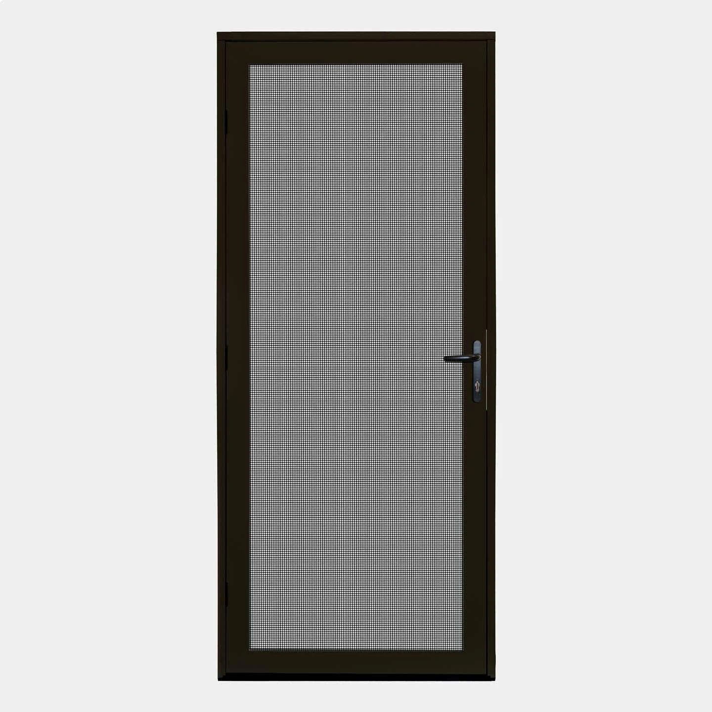 Titan 36 in. x 80 in. Surface Mount Bronze Ultimate Security Screen Door with Meshtec Screen