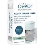 Dekor Cloth Diaper Liner | 2 Count | Gray | Perfect for Cloth Diapers | Just