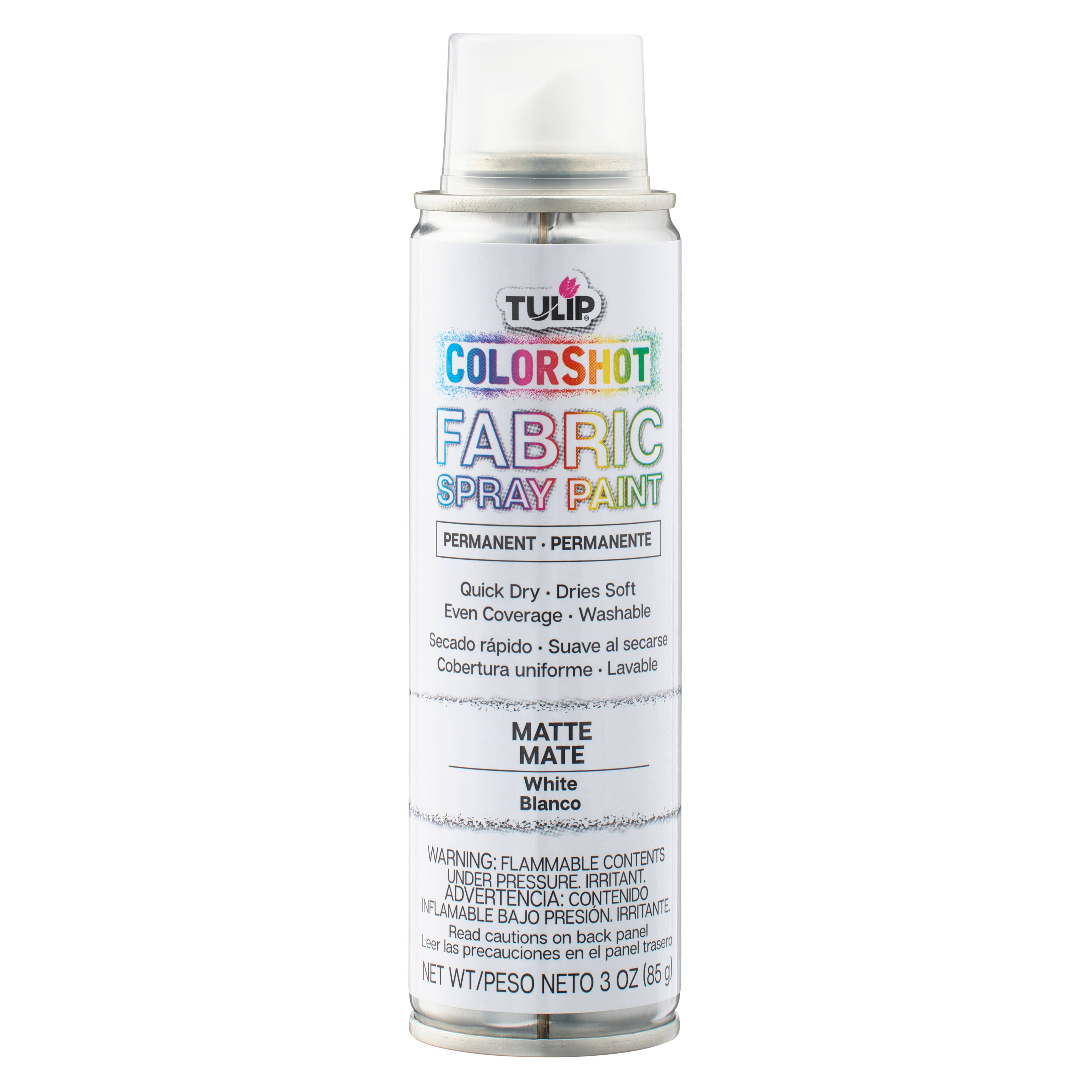 Tulip Color Shot Instant Fabric Color Spray, 3 oz - White