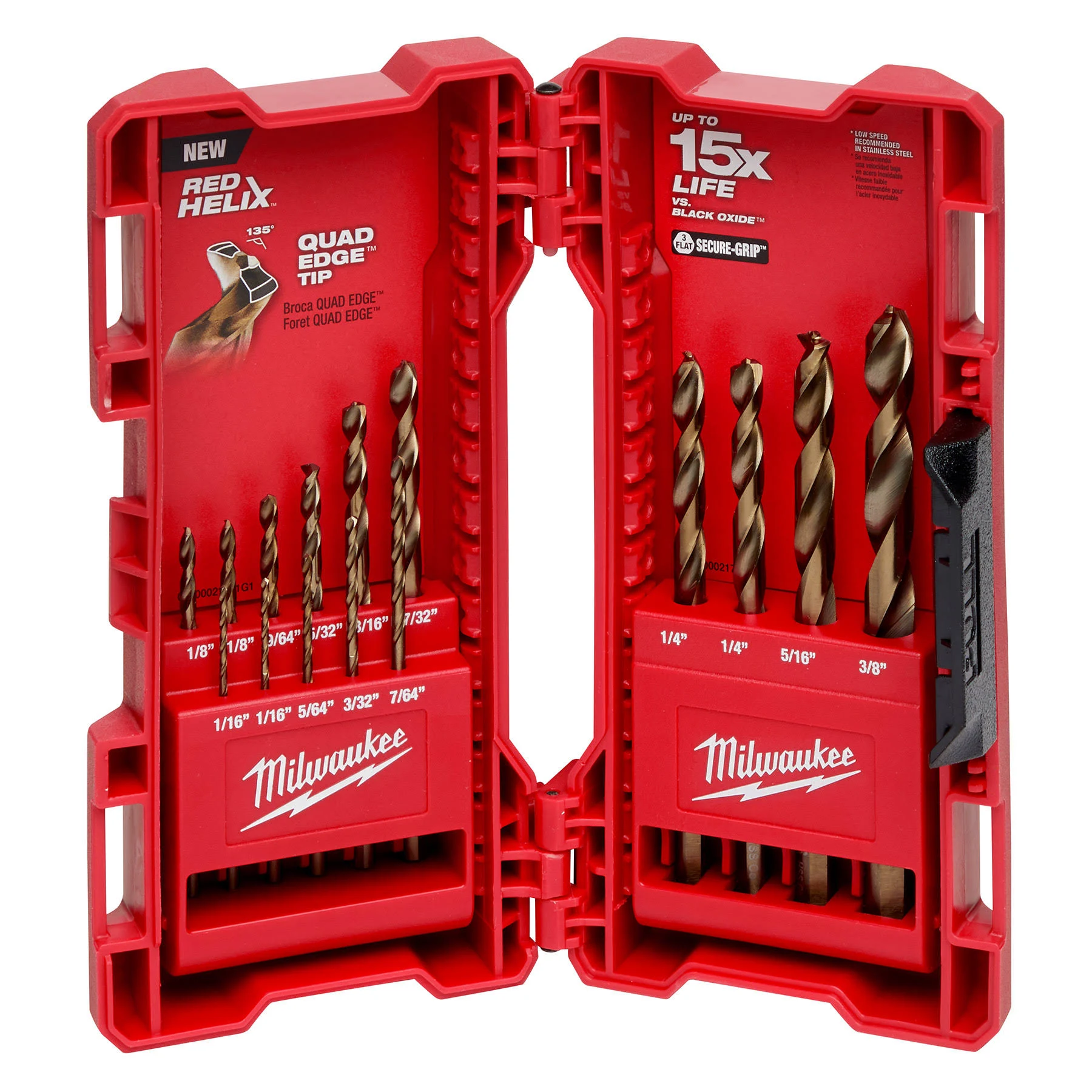 Milwaukee Electric 15pc Cobalt Drill Bit Set