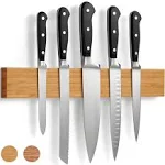 Larhn Magnetic Knife Holder for Wall w/ Extra Strong Magnet Strip, 16&#034; Bamboo