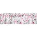 Bedtime Originals Blossom Pink/Gray Watercolor Floral Window Valance