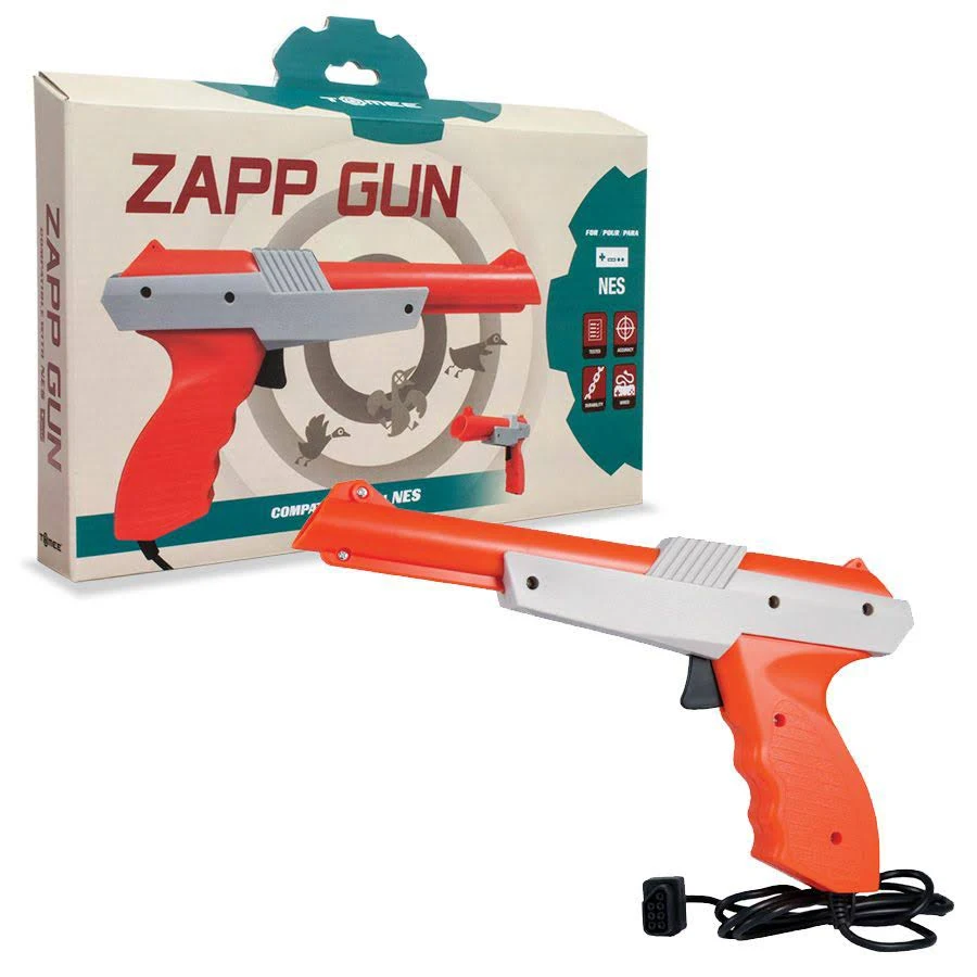 Hyperkin Tomee Zapp Gun for NES Nintendo, Interface, Color Red M04057