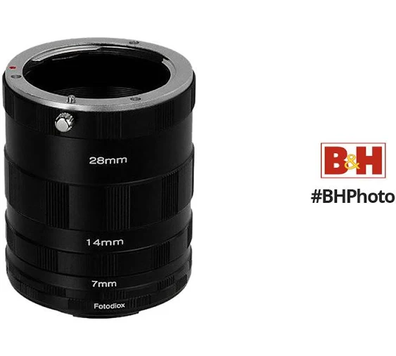 Fotodiox Macro Extension Tube Set for Fujifilm Fuji X-Series Mirrorless Cameras