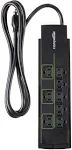 Amazon Basics Rectangular 8-Outlet Power Strip Surge Protector