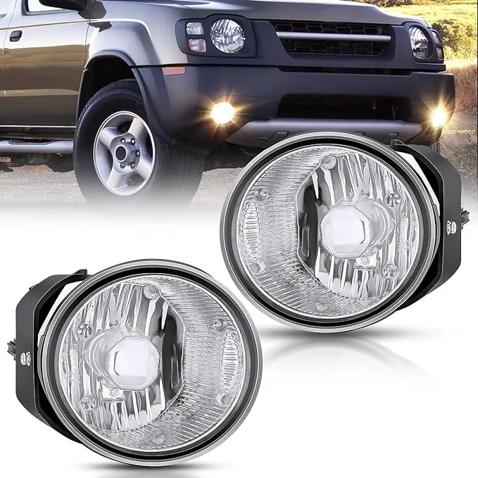 Nilight Fog Light Assembly Compatible with 2000 2001 Nissan Maxima 2000 2001 2002 2003 Nissan Sentra&Frontier 2002 2003 2004 Nissan Xterra with Clear Lens Fog Lamps Replacement