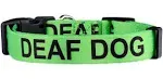 Native Pup Deaf Dog Collar| Hard of Hearing Warning| (Medium)