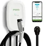 EMPORIA EV Charger Level 2, 48 amp Indoor/Outdoor Electric Car Charger, NEMA 14-50 EV Charger Plug or Hardwired, UL/Energy Star WiFi Enabled EVSE Level 2 Charger, 24ft Cable - 240v Level 2 EV Charger