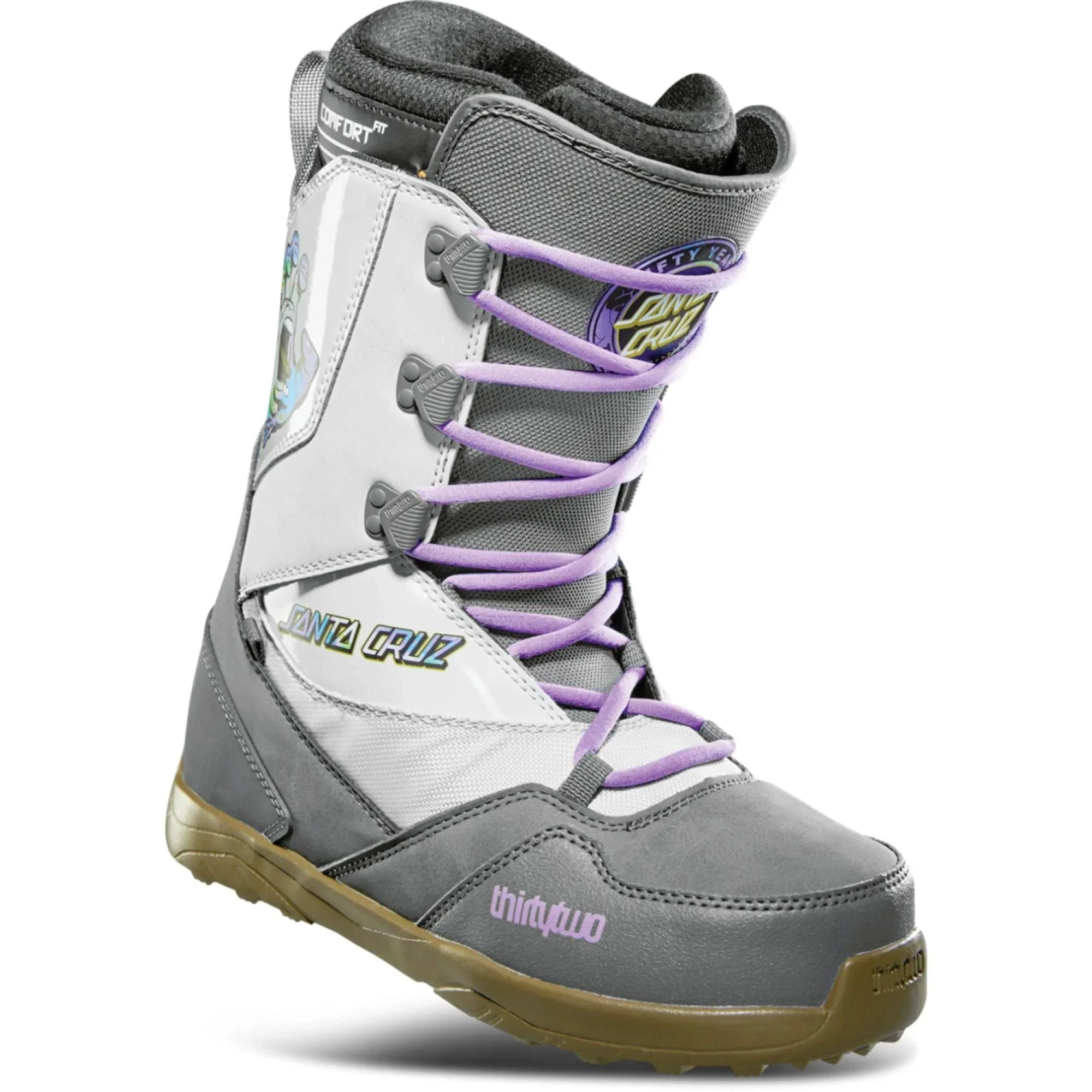 ThirtyTwo Light x Santa Cruz Snowboard Boots, Grey/Gum / 11