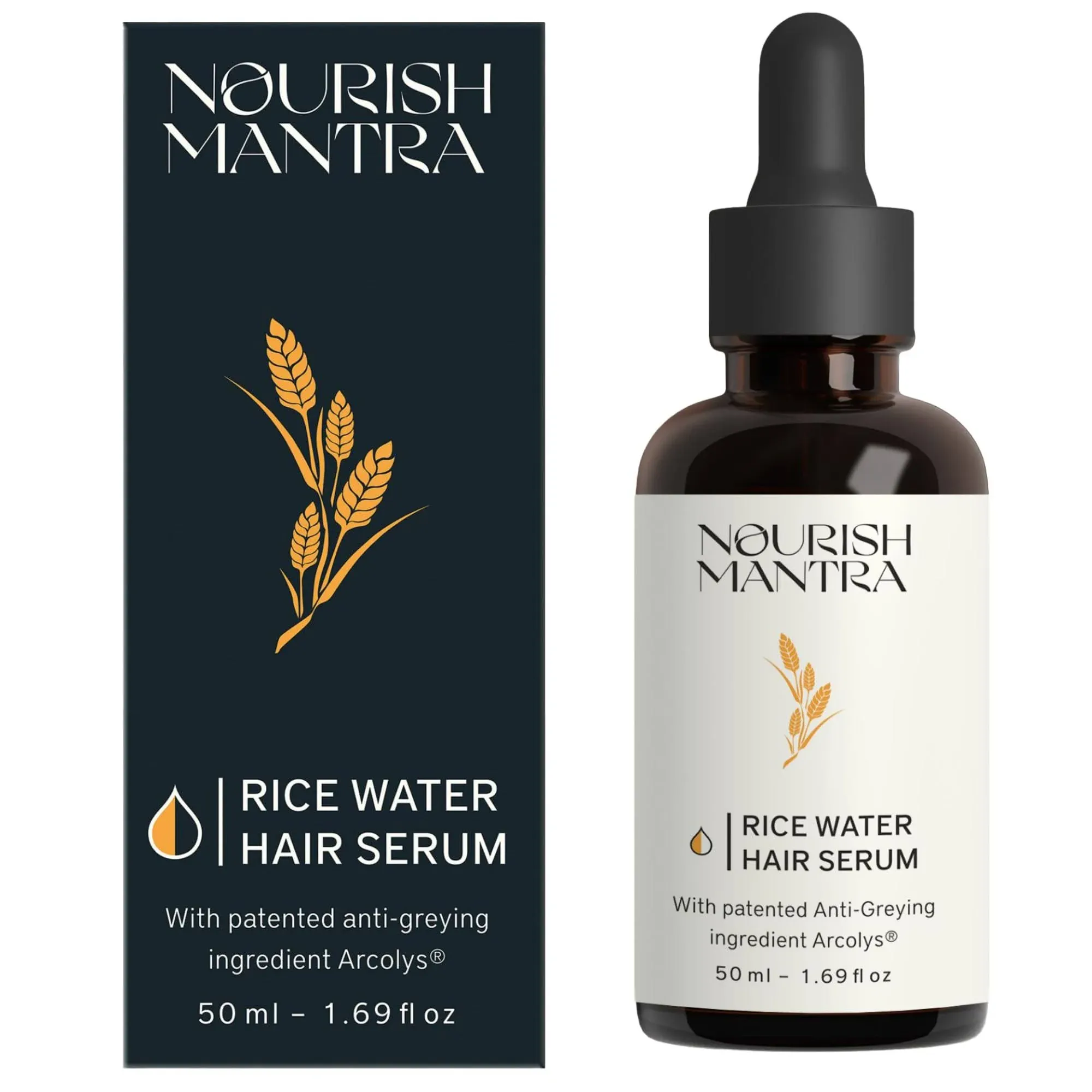 Nourish Mantra Rice Water Serum For All Natural Hair 50ml