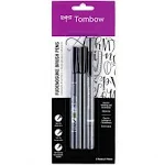 Tombow Fudenosuke Brush Pens 3-Pack