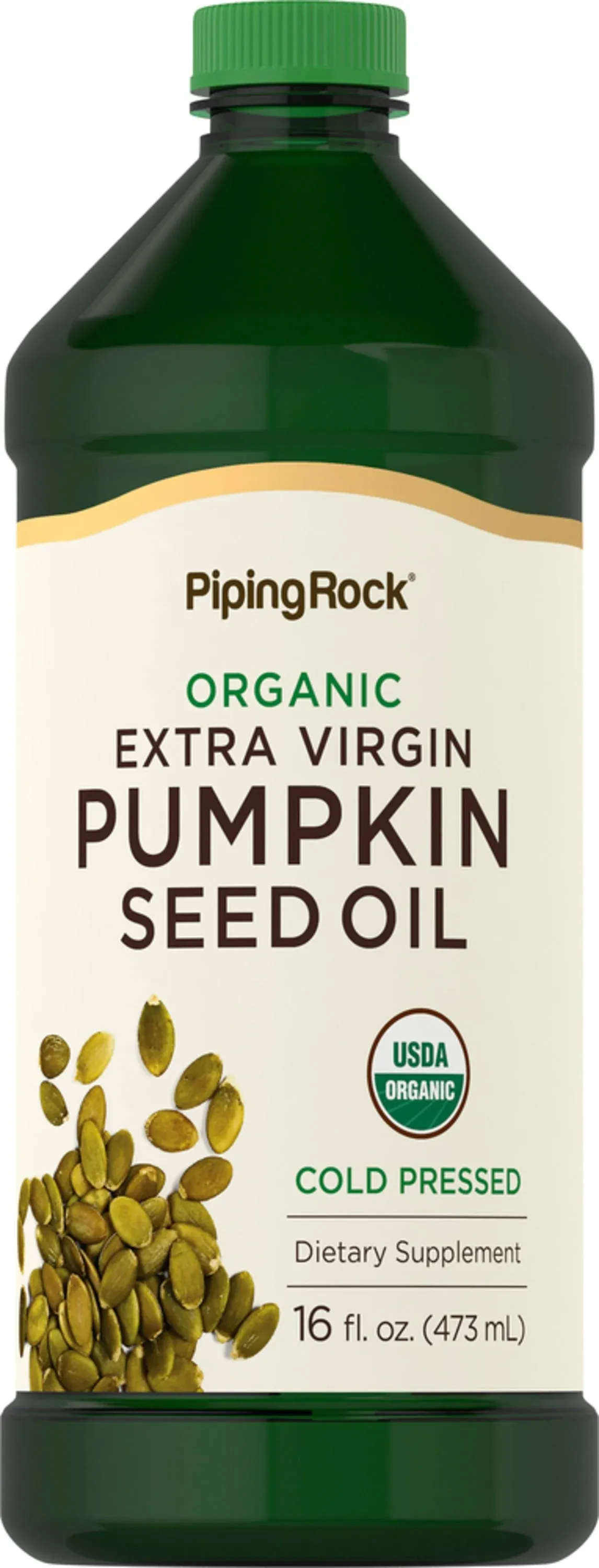 Piping Rock Pumpkin Seed Oil Organic 16oz | Cold Pressed | Extra Virgin | Non...