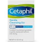 Cetaphil Gentle Cleansing Bar for Dry/Sensitive Skin 4.50 oz (Pack of 12)