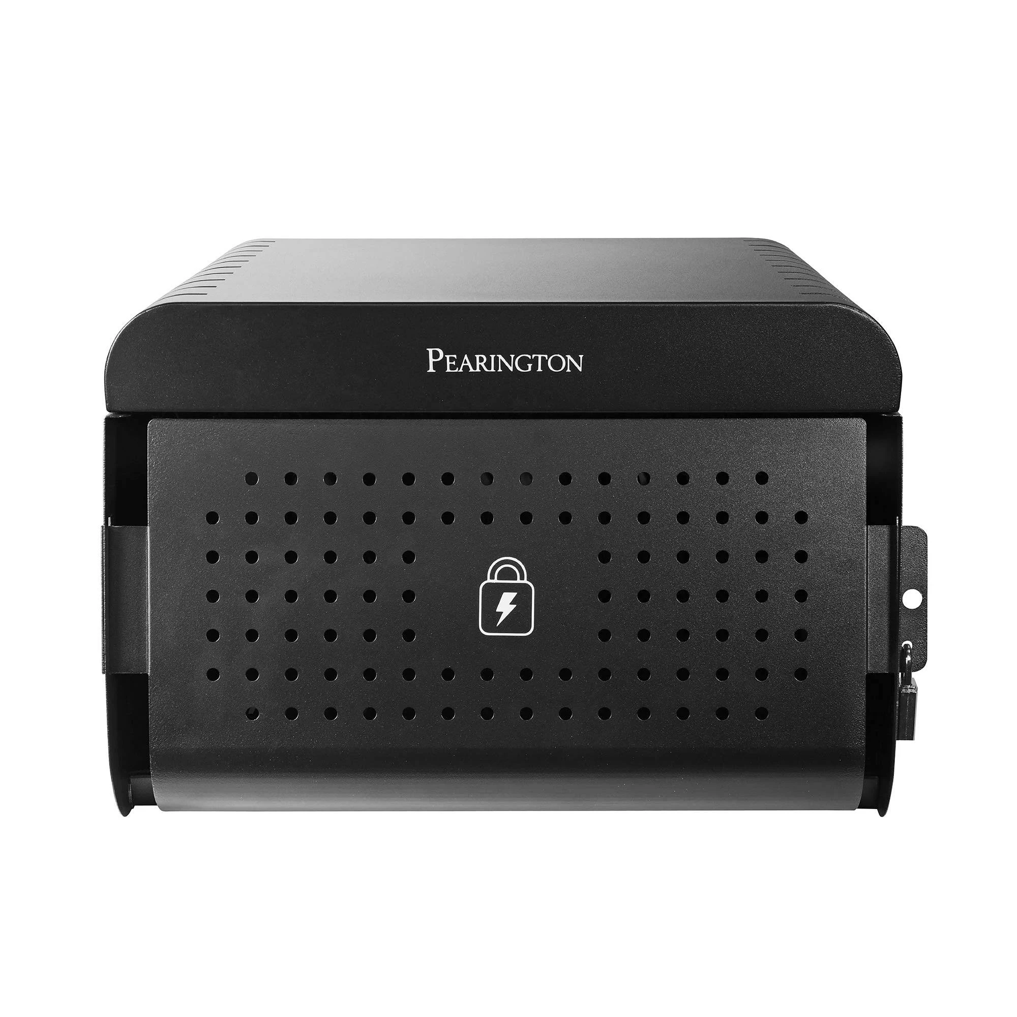 Pearington 12 Device Portable Charging Station for Tablets, iPads, Chromebooks, and Laptop Computers with Lock, Surge Protection, for Classroom or Office