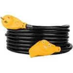 Camco 55191 Power Grip 30A Camper/RV 25&#039; Extension Power Cord 10 Gauge 3750W