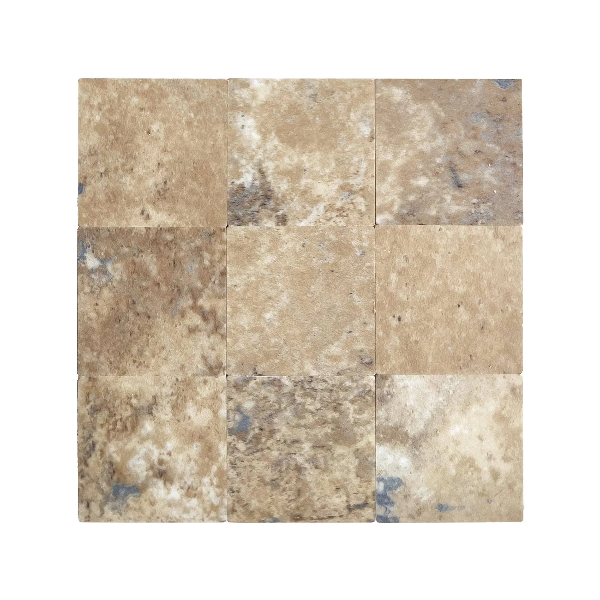 Aspect Peel and Stick Collage Tile in Aged Travertine (Sample)