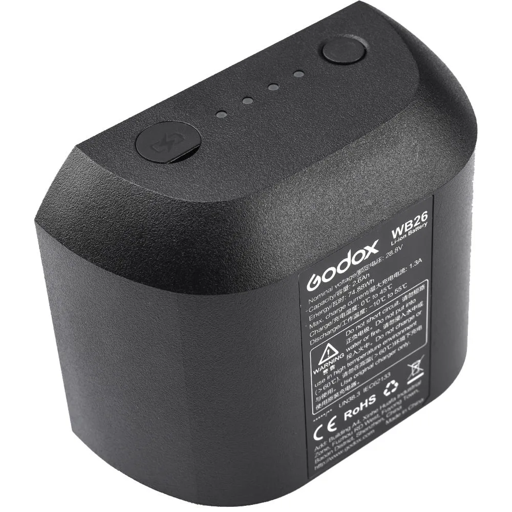 Godox WB26 Rechargeable Lithium-Ion Battery Pack for AD600Pro Flash