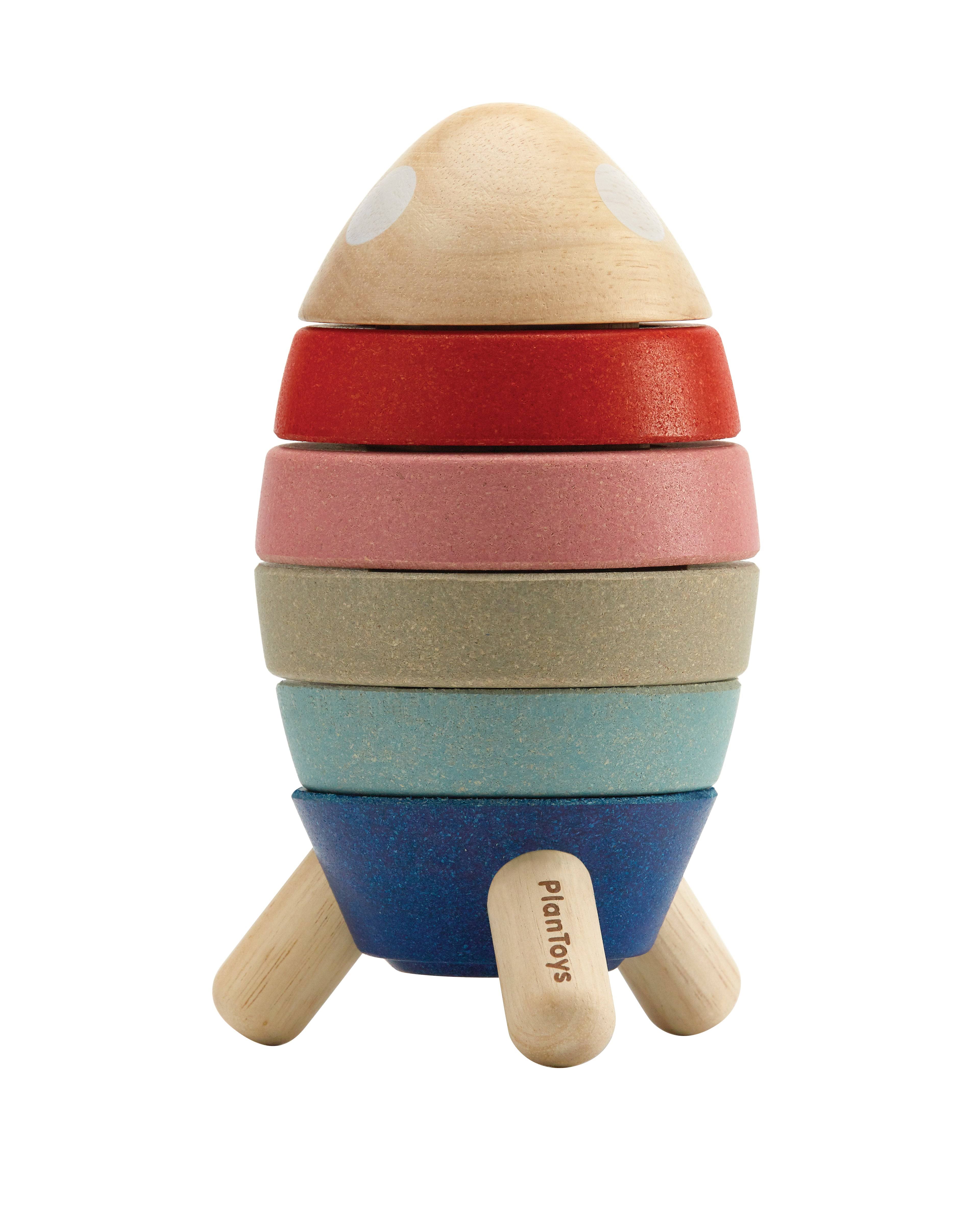 Plan Toys Stacking Rocket-Orchard