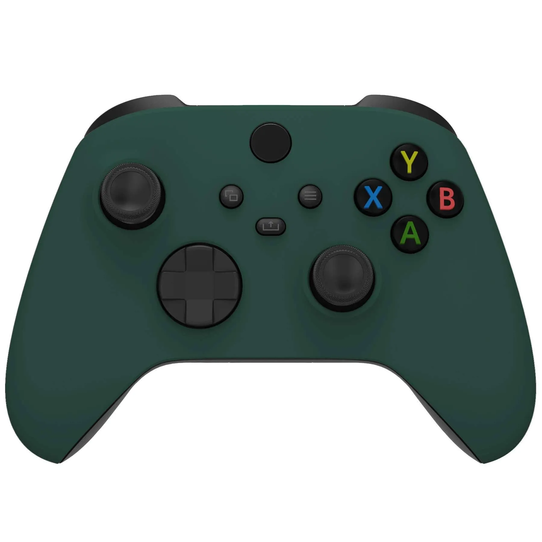 eXtremeRate Racing Green Replacement Part Faceplate, Soft Touch Grip Housing Shell Case for Xbox Series S & Xbox Series X Controller Accessories - Controller NOT Included - FX3P351