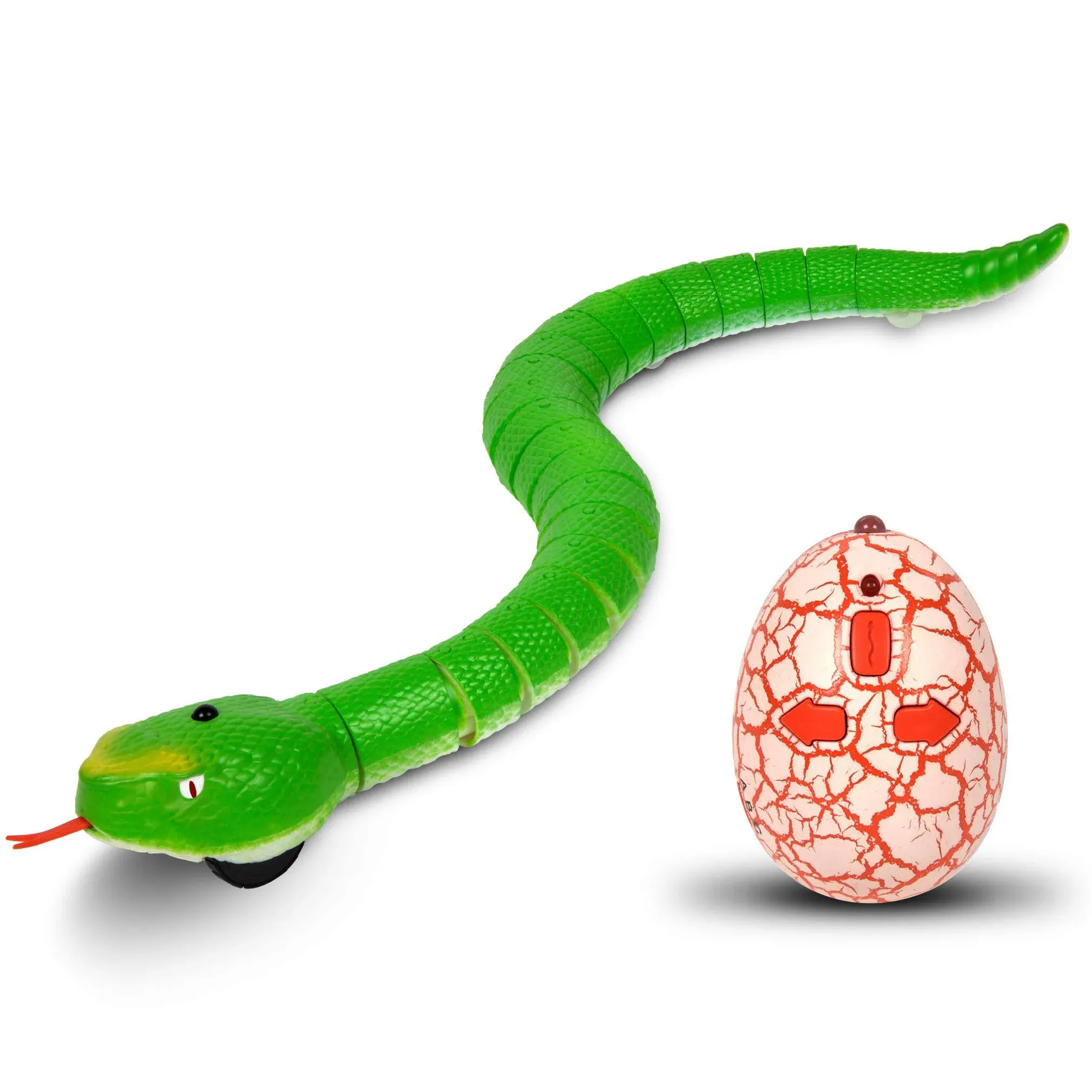 Liberty Imports 16 Inches Realistic Remote Control RC Snake Toy with Egg-Shaped ...