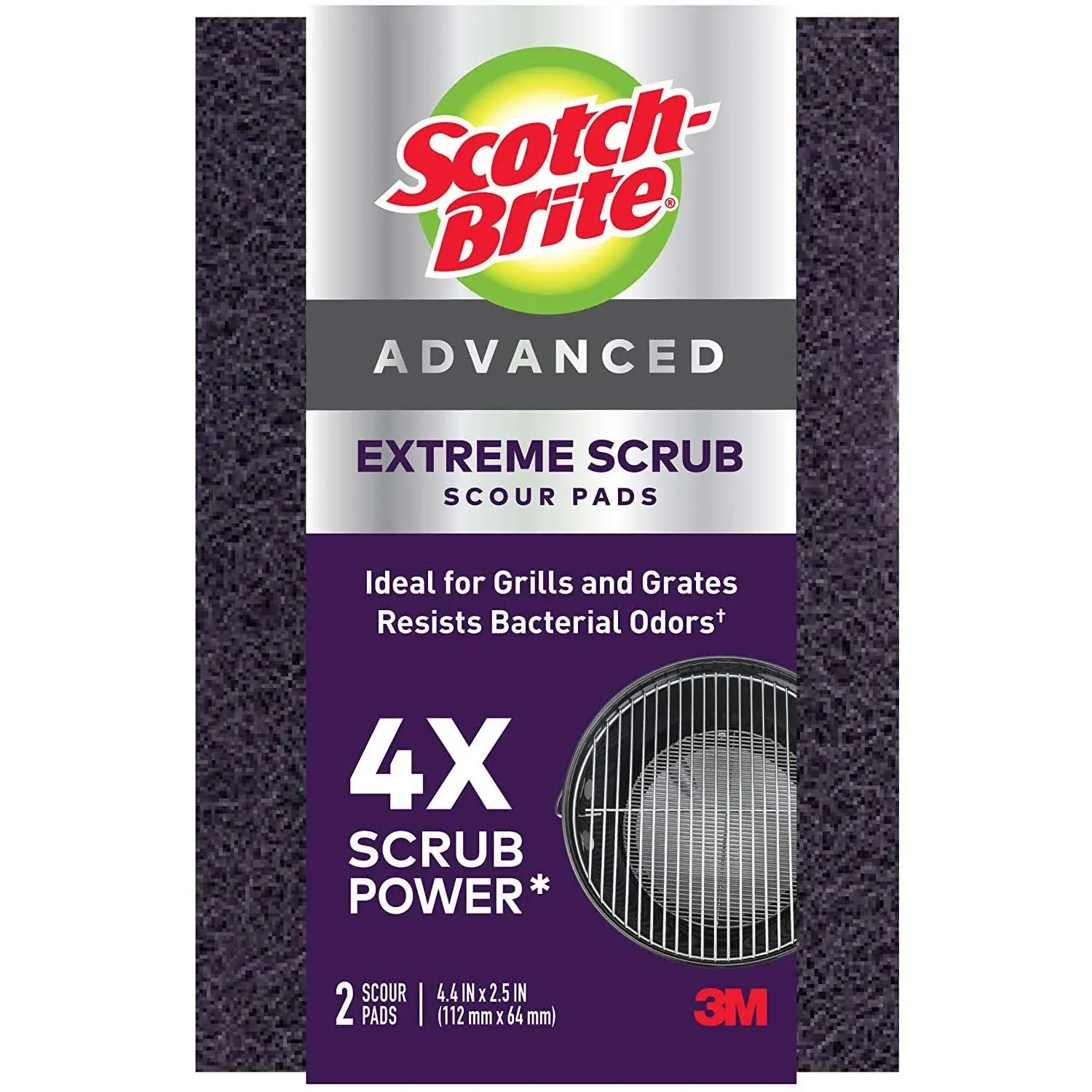 Scotch-Brite Extreme Scrub Scour Pad, 2 Pads