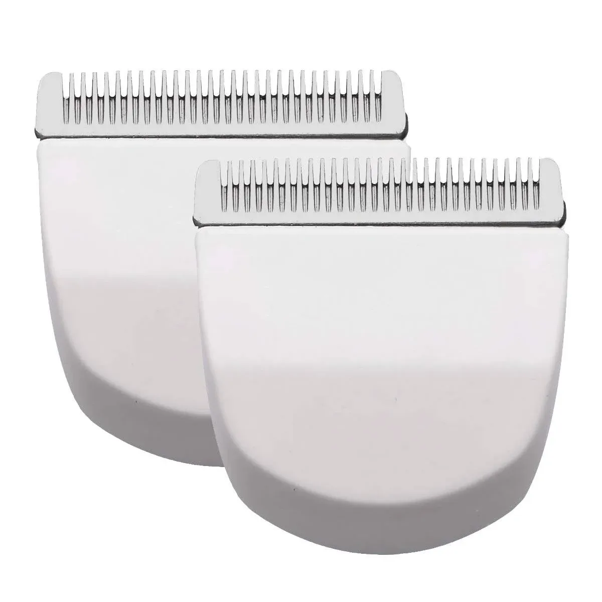 2pcs White Professional Peanut Clippers/Trimmers Snap on Replacement Blades #2068-300-Fits Compatible with Peanut Hair Clipper