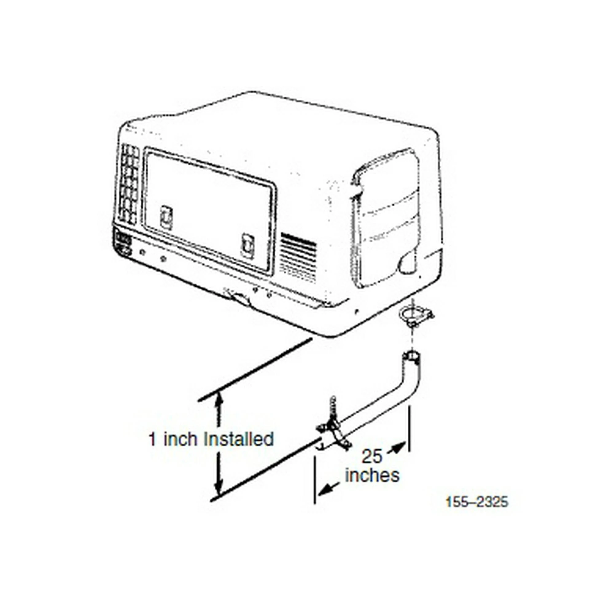 Cummins Onan Exhaust Tube Kit 155-2325