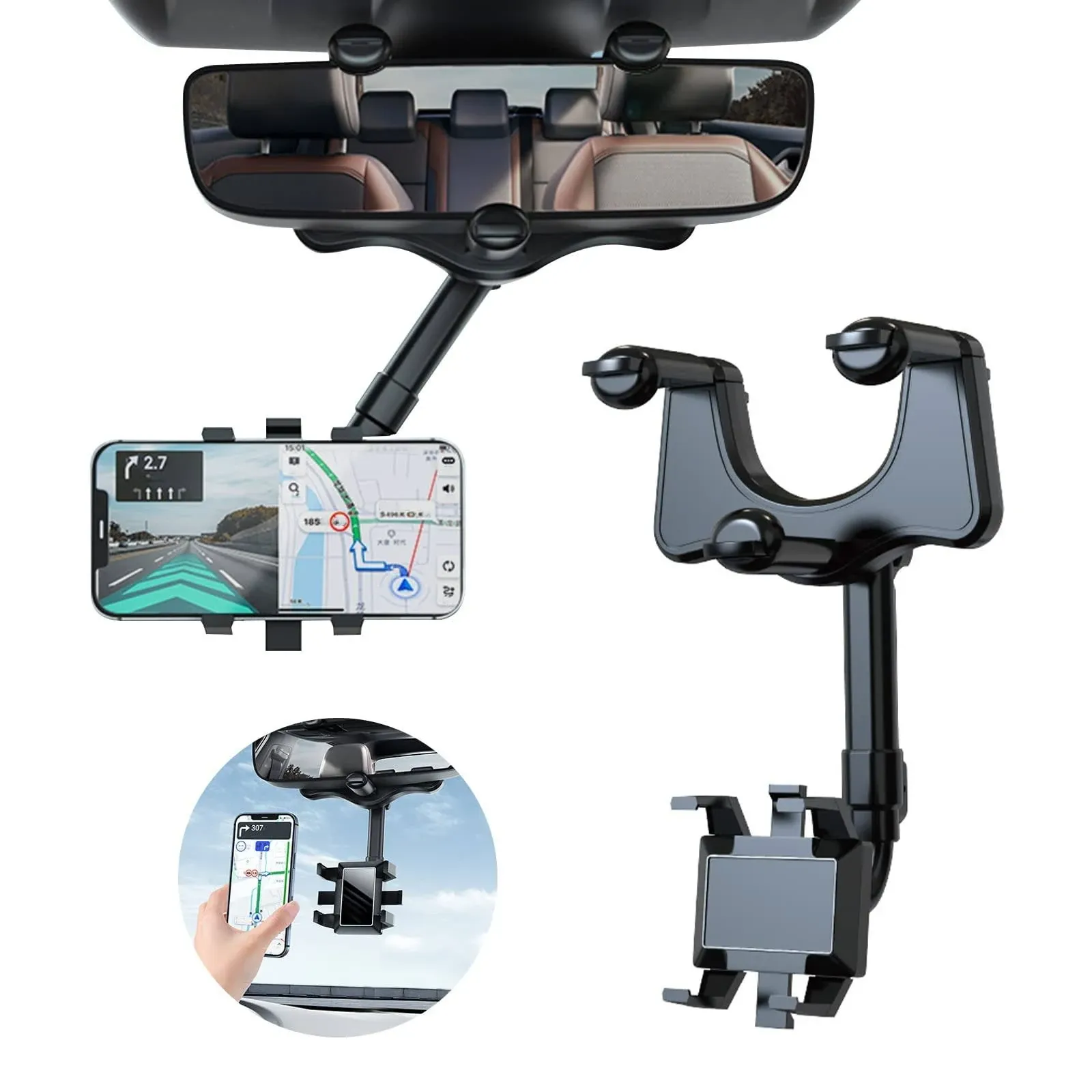 2022 Rotatable and Retractable Car Phone Holder -【New Version】Multif<wbr/>unctional...