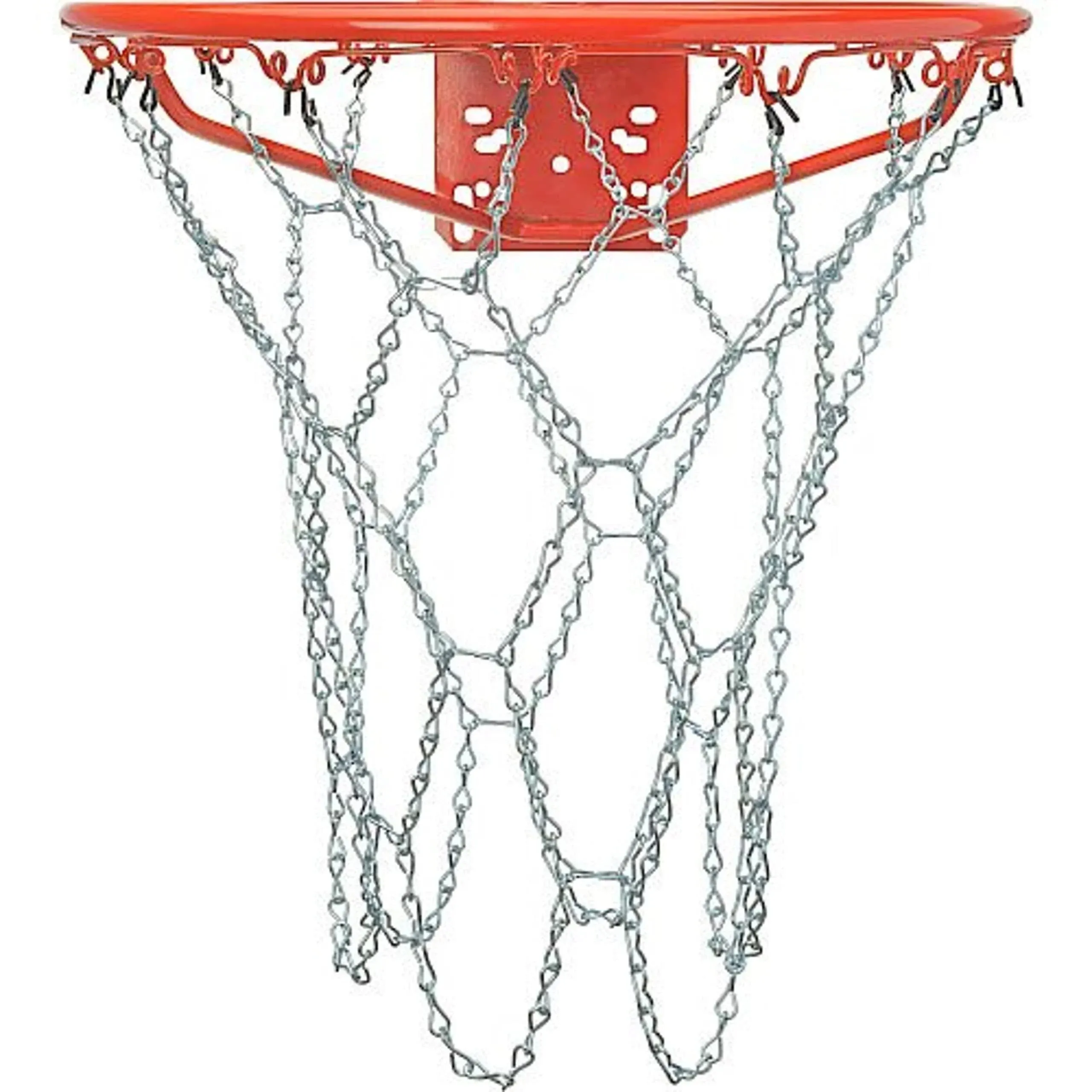 Galvanized Steel Zinc-Plated Basketball Chain Net Rust, Tangle, Break-Resistan<wbr/>t