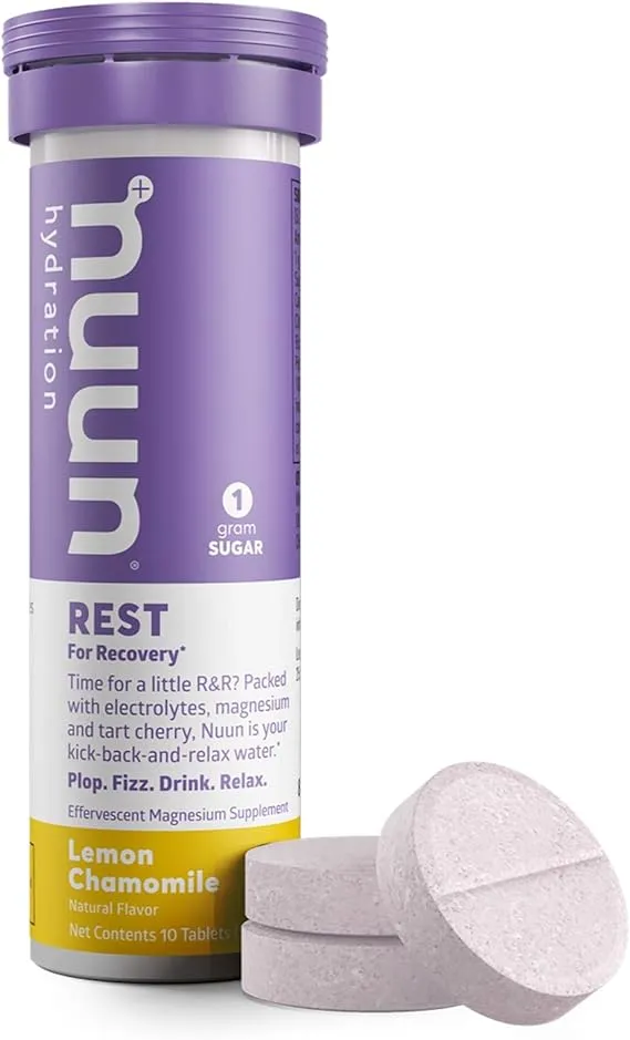 Nuun Blackberry Vanilla Electrolyte Rest Recovery Drink Mix 10 Tabs Exp 09/2024