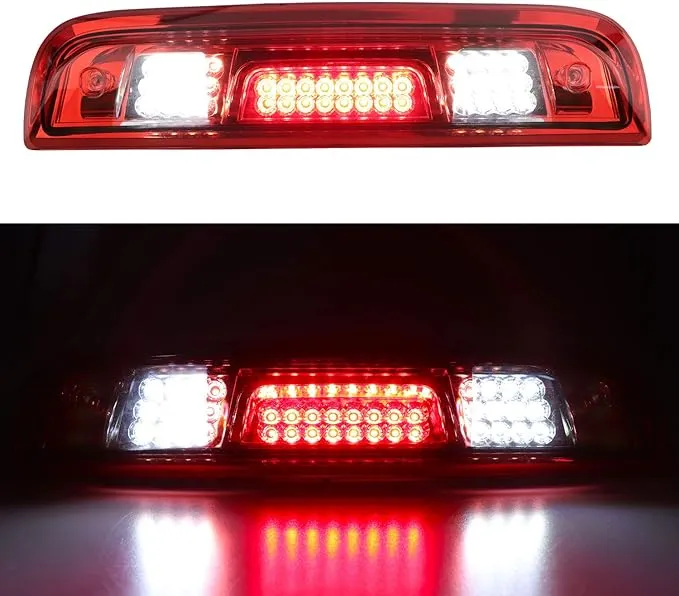 Tresound for 2014-2018 Chevrolet Silverado/GMC Sierra 1500 2500HD 3500HD 3rd Third Brake Light Cargo Light High Mount Lamp LED Stop Light (Red)