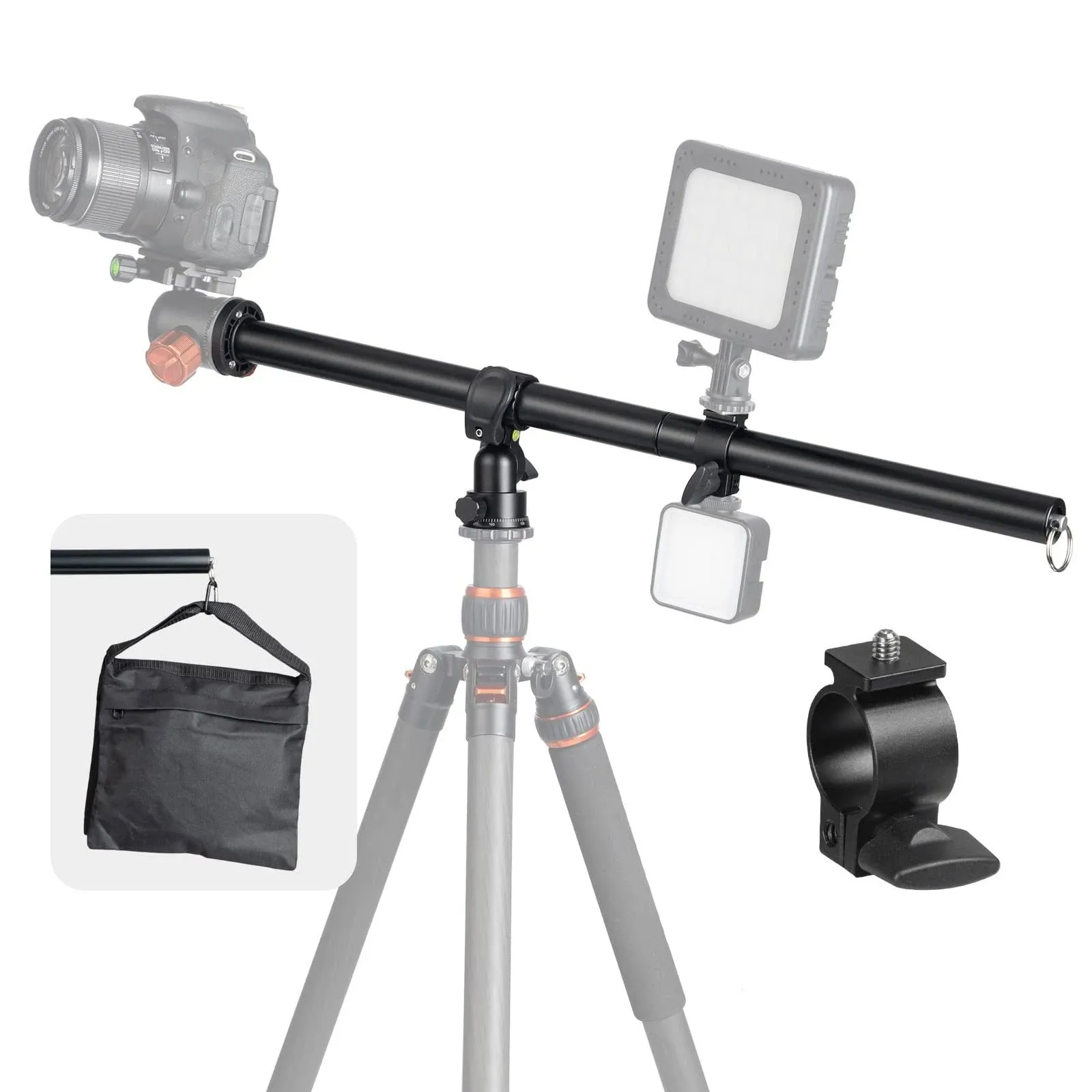 Tripod Extension Arm Horizontal Centre Column Boom 12.6 Extender 360 Rotatable