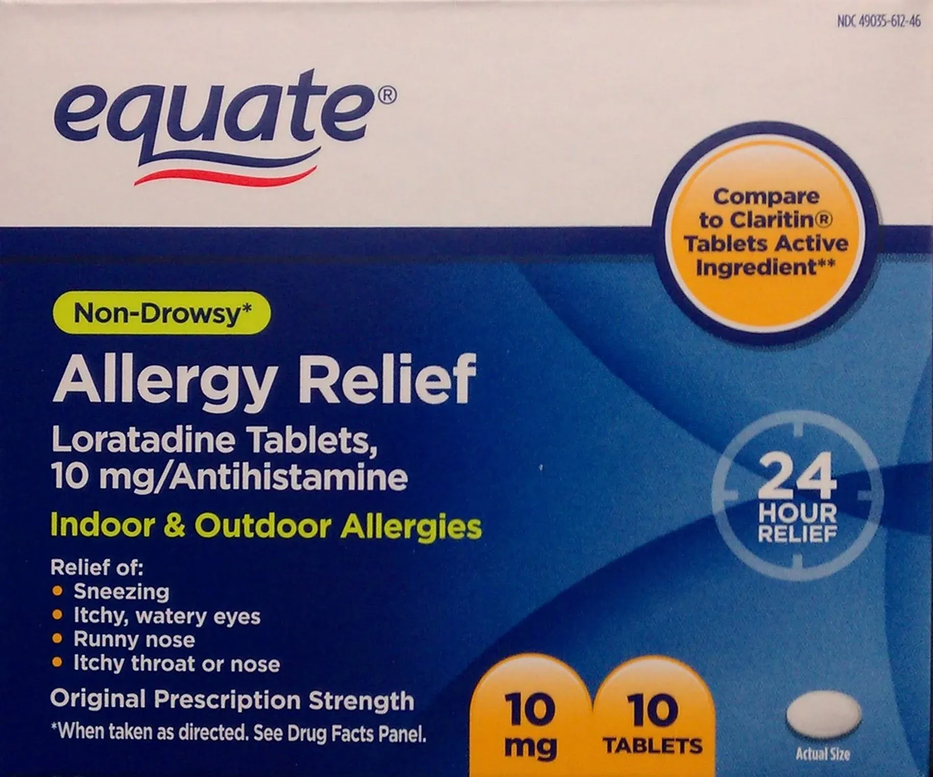 Equate Allergy Relief Loratadine Tablets