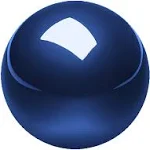 PERIPRO-303 GB - Glossy Blue 1.34 inch (34mm) Replacement Trackball