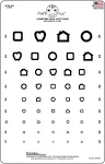 Kids Eye Chart Test Wall Chart 9”x14” - Patti Pics 9 Line Wide Spaced