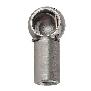 Bansbach Easylift 557 F3 M8 Stainless Steel Ball Socket Endfitting, Stainless Steel, Right Hand Thread