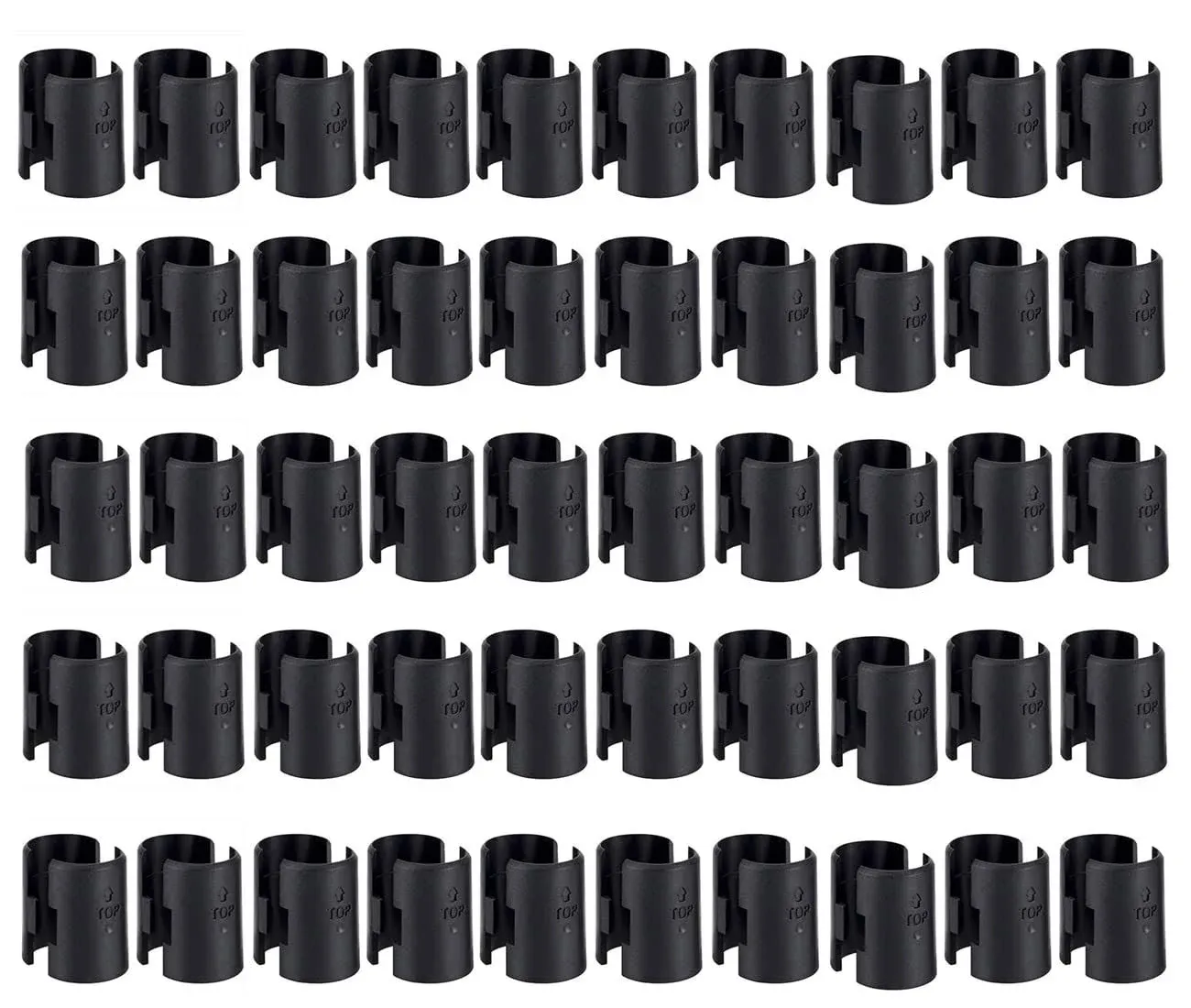 100 Pack Wire Shelving Shelf Lock Clips for Post - Shelving Sleeves Replacements for Wire Shelving System (1 Inch)