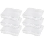 Iris USA Portable Project Case, 6 Pack, Clear