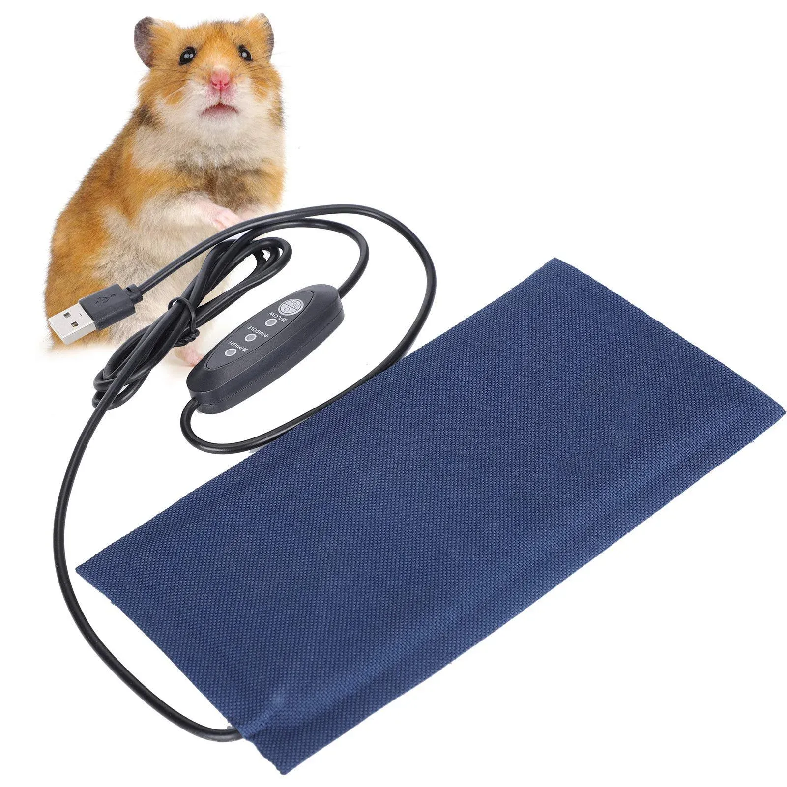 Small Reptile Heating Pad Reptiles6x3 inch USB Reptile Heat Pad with 3 Level ...