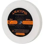 AmaCupid Bench Grinding Wheel 6 inch. for Sharpening Quenched Steel, High Carbon Steel and Other Hard Tools. White Aluminum Oxide Abrasive. 1/2 inch Arbor, 3/4 inch Thickness, 80 Grit